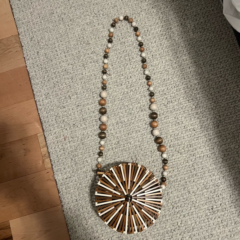 Cult Gaia wooden purse